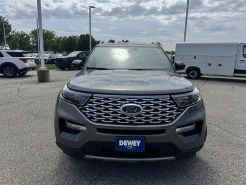 Gray Metallic 2021 Ford Explorer Platinum