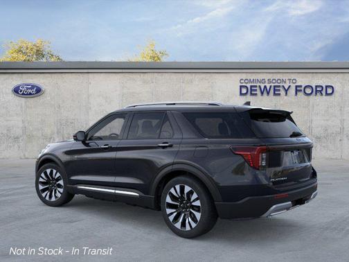 Agate Black Metallic 2026 Ford Explorer Platinum