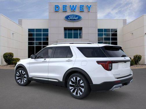 Star White Metallic Tri-Coat 2026 Ford Explorer Platinum