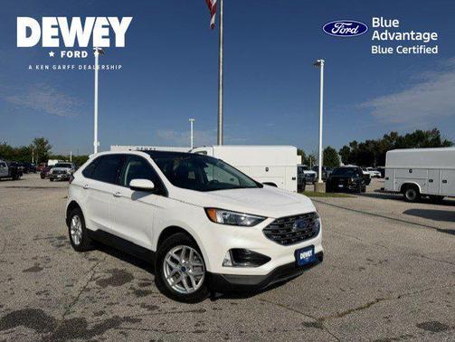 White Metallic 2022 Ford Edge SEL