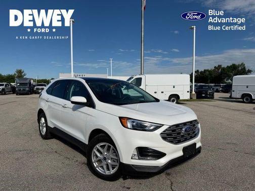 Star White Metallic Tri-Coat 2022 Ford Edge SEL