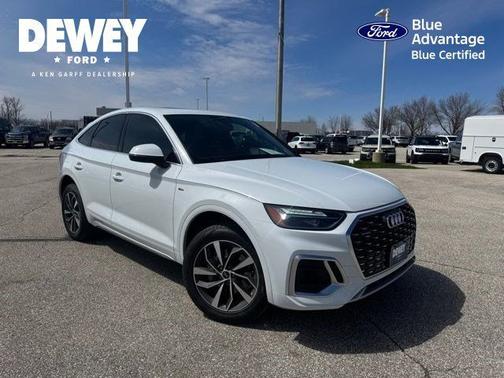 Glacier White Metallic 2024 Audi Q5 45 S LINE QUATTRO PREMIUM