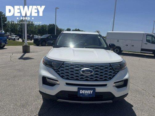 White Metallic 2020 Ford Explorer Platinum