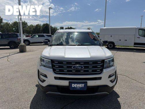 White Platinum Clearcoat Metallic 2016 Ford Explorer XLT