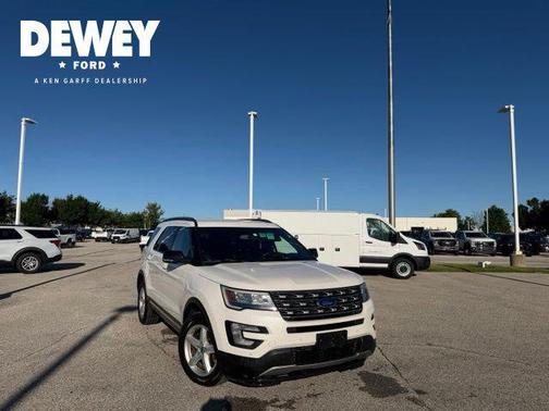 White Platinum Clearcoat Metallic 2016 Ford Explorer XLT