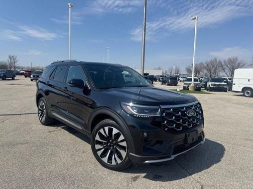 AGATE BLACK METALLIC 2025 Ford Explorer PLATINUM