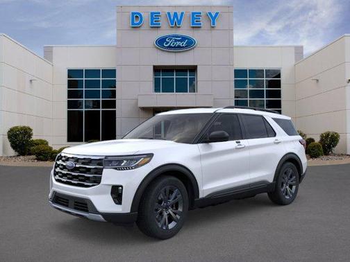 Star White Metallic Tri-Coat 2026 Ford Explorer Active