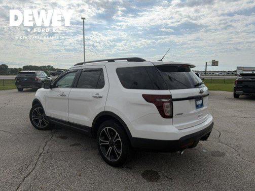White Platinum Clearcoat Metallic 2014 Ford Explorer Sport