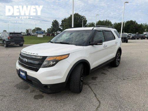 White Platinum Clearcoat Metallic 2014 Ford Explorer Sport