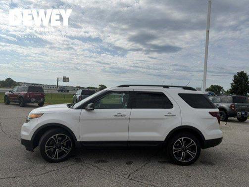 White Platinum Clearcoat Metallic 2014 Ford Explorer Sport