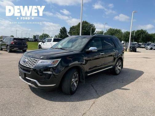 Shadow Black 2018 Ford Explorer Platinum