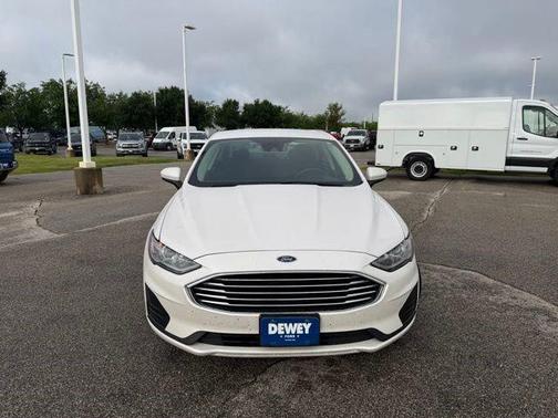 White Platinum Clearcoat Metallic 2020 Ford Fusion Hybrid SE