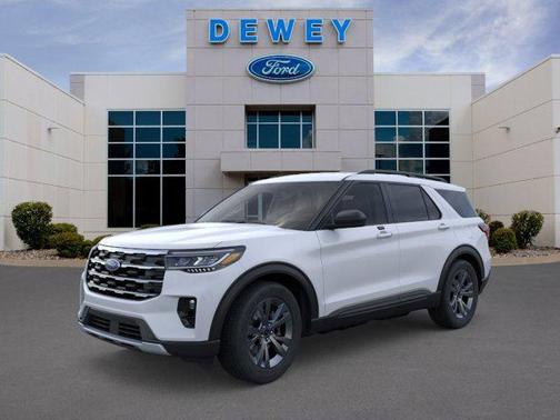 Space White Metallic 2026 Ford Explorer Active