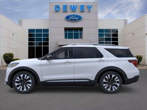 Space White Metallic 2026 Ford Explorer Platinum