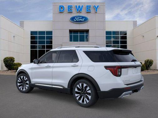 Space White Metallic 2026 Ford Explorer Platinum