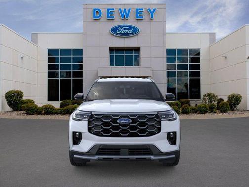 Space White Metallic 2026 Ford Explorer Platinum