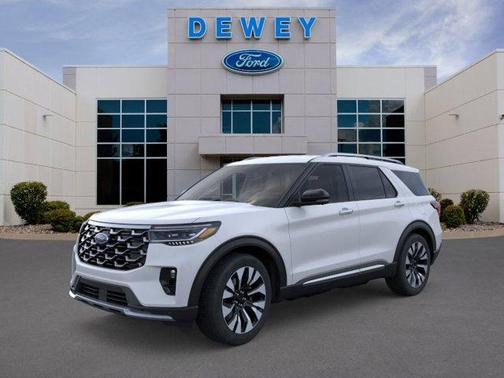 Space White Metallic 2026 Ford Explorer Platinum