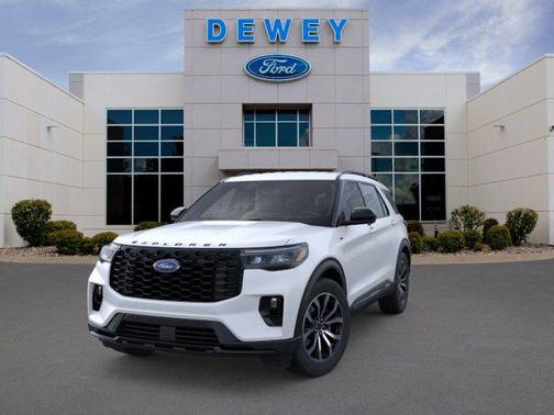 Star White Metallic Tri-Coat 2026 Ford Explorer ST-Line