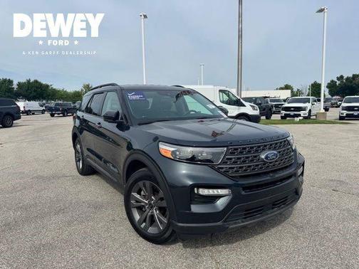 Blue Metallic 2022 Ford Explorer XLT