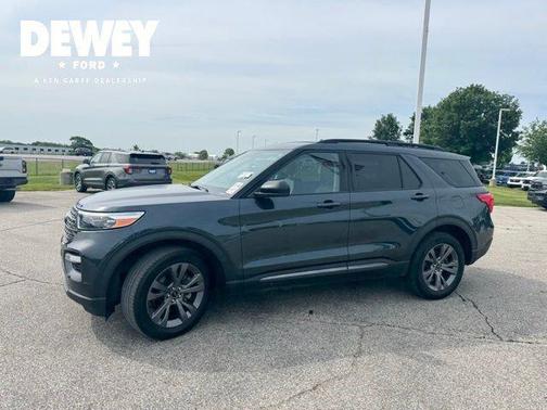 Blue Metallic 2022 Ford Explorer XLT