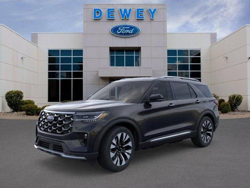 Agate Black Metallic 2026 Ford Explorer Platinum