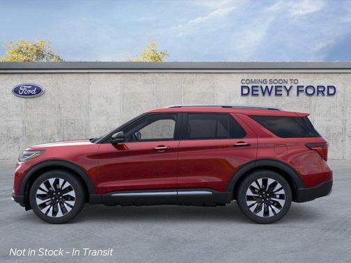 Rapid Red Metallic Tinted Clearcoat 2026 Ford Explorer Platinum