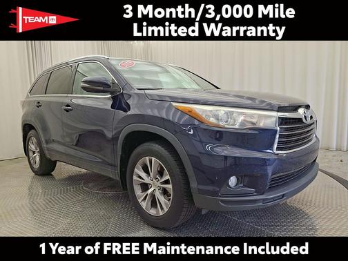 Nautical Blue Metallic 2015 Toyota Highlander XLE