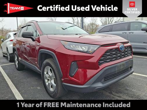 Ruby Flare Pearl 2021 Toyota RAV4 Hybrid LE