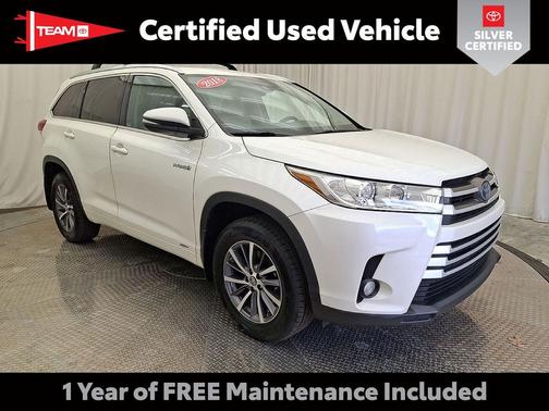 Blizzard Pearl 2018 Toyota Highlander Hybrid XLE