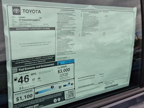 2026 Toyota Camry XSE