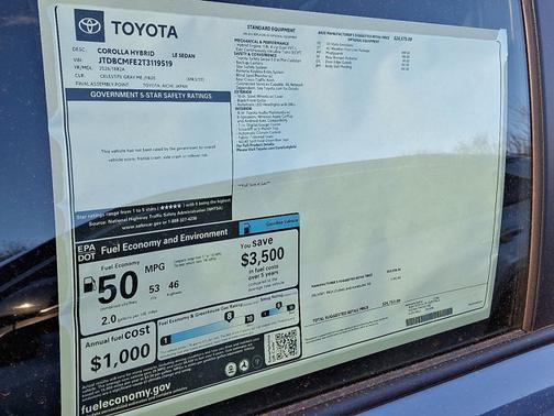 2026 Toyota Corolla Hybrid LE