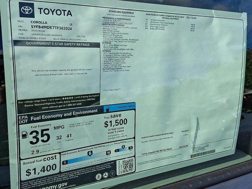 2026 Toyota Corolla LE