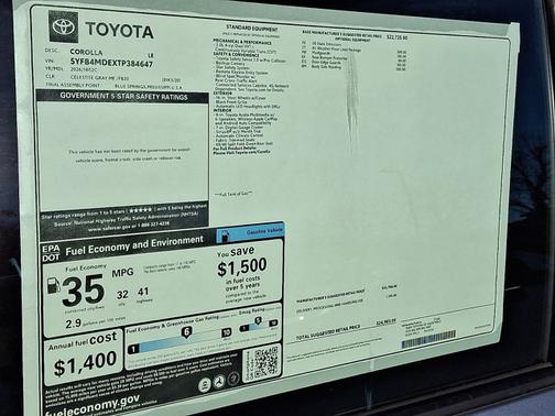 2026 Toyota Corolla LE