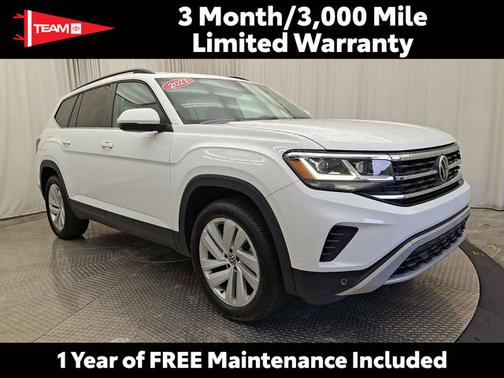 Pure White - 0Q0Q 2021 Volkswagen Atlas 3.6L SE