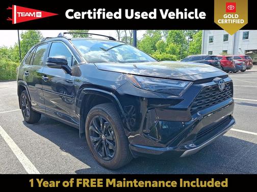 Midnight Black Metallic 2024 Toyota RAV4 Hybrid SE