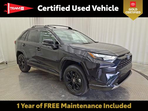 Midnight Black Metallic 2024 Toyota RAV4 Hybrid SE