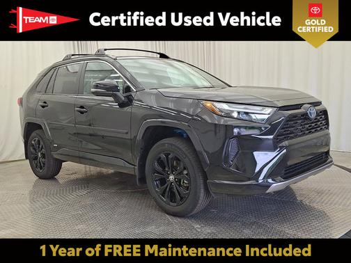 Midnight Black Metallic 2024 Toyota RAV4 Hybrid SE