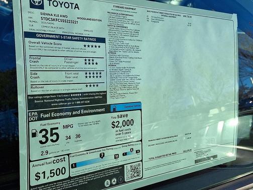 2025 Toyota Sienna Woodland Edition