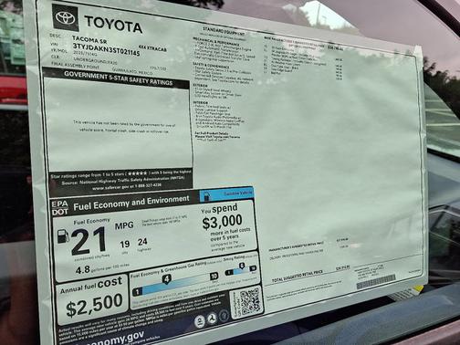 2025 Toyota Tacoma SR