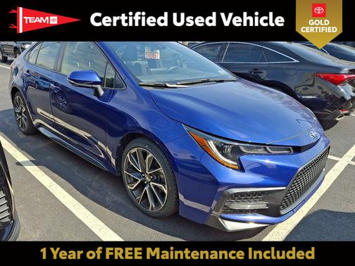 Blue Crush Metallic 2021 Toyota Corolla SE