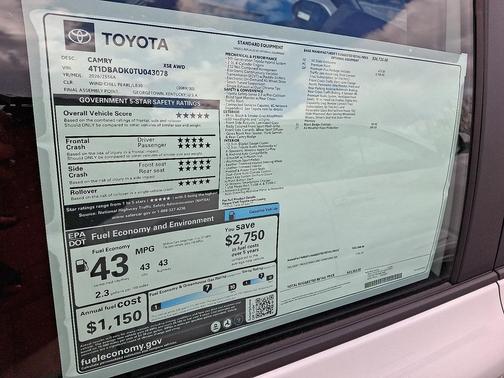 2026 Toyota Camry XSE