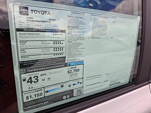 2026 Toyota Camry XSE