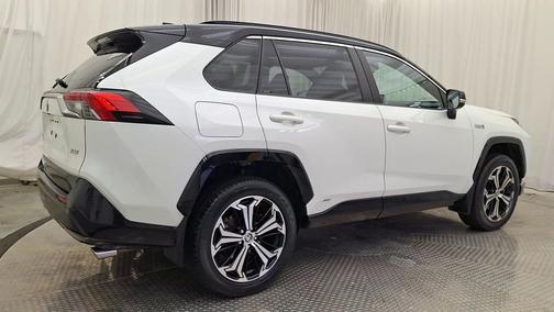 Blizzard Pearl w/Midnight Black Roof 2021 Toyota RAV4 Prime XSE