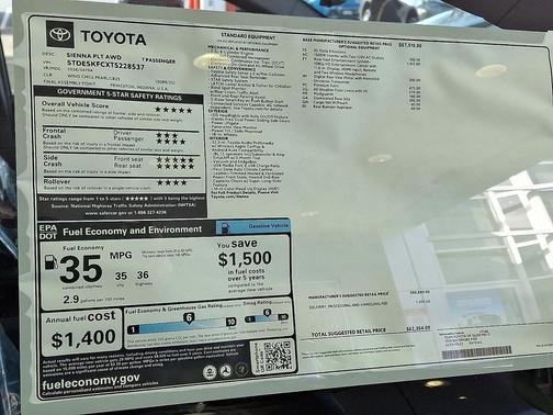 2026 Toyota Sienna Platinum