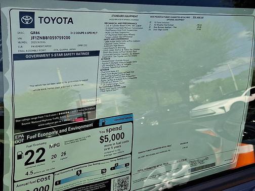 2025 Toyota GR86 Base