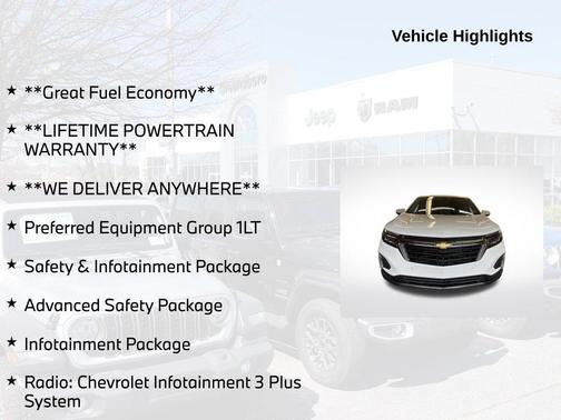 Summit White 2024 Chevrolet Equinox LT