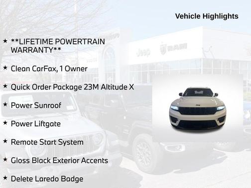 Bright White Clearcoat 2024 Jeep Grand Cherokee Laredo