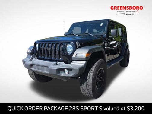 Black Clearcoat 2019 Jeep Wrangler Unlimited Sport