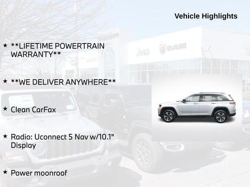 Silver Zynith 2024 Jeep Grand Cherokee 4xe Base