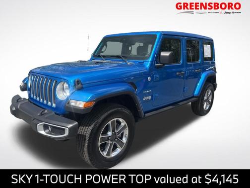 Hydro Blue Pearl 2022 Jeep Wrangler Unlimited Sahara